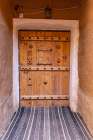 Ushaiger Heritage Village, Riyadh, Saudi Arabia. Decorative old wooden door. Art Print